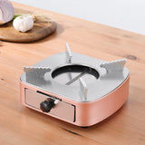 Portable Cooking Alcohol Grills Aluminum Alloy Square Commercial Solid Alcohol Stove Household