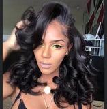 Wig women's short curly hair chemical fiber headgear
