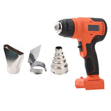 Cordless Handheld Hot Air Machine Lithium Rechargeable Heating Equipment Temperatures Adjustable Power Tool with 3 Nozzles