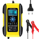 Car SUV Battery Charge 12V-24V 10A 7-Segment Motorcycle Truck Battery-charger with Impulse Repair LED Display Charger