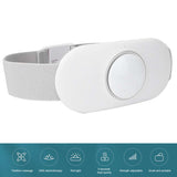 4 Electrode Zones Waist Massage Instrument Hot Compress Relieve Pain Lower Back Waist Massage Heating Belt White