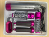 Professional Hair Dryer Blower 5 In 1 Hot Air Brush Dryer Blow Electric Hair Straightener Curler Flat Iron Curling Styling Tools