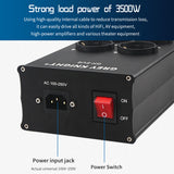 High quality Audio AC Power Conditioner Purifier 6 Hold EU Socket Aluminum Power Filter