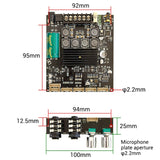 Bluetooth-compatible Power Amplifier Board with Subwoofer 2.1 Channel 50+50+100W 12V-24V  Power Amplifier Modules