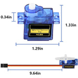 SG90 9g Micro Servo Motor Mini Servo Kit for RC Helicopter Airplane Car Boat Robot Arm/Hand/Walking/Servo Door Lock Control