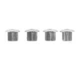 3X Guitar Tuner Conversion Bushings Adapter Ferrules Nickel Plating with Nice Plastic Shell for 10mm Peghead Holes