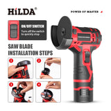 12V Brushless Angle Grinder Lithium Battery 300W 12000Rpm Cordless Mini Polishing Machine Diamond Cutting Grinder Polisher