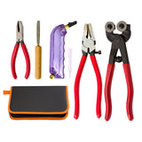 17cm Steel Glass Cutting Tools with Rubber Tips for Stained Glass Work Mosaic Tile Hand Tool Files Red