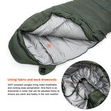 Akmax.cn Down Mummy Sleeping Bag 0 Degree F 400 Fill Power for 3-4 Seasons Ultralight Compact Portable Waterproof Camping