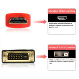 2pcs Adapter Cable  To DVI Bi-Directional Converter DVD Projector Video Portable Accessories Laptop HDTV 1.5m HD Monitor