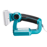 2000Mah 14.4-18V  LED Flashlight Spotlight Outdoor Work Lighting For Makita BL1430 BL1830 3 inch Blue with USB