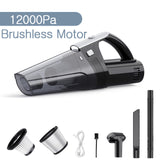 Brushless Vacuum Cleaner  Handheld Vacuum Cleaner 12000Pa for Car &amp;Home Pet Hair Suction Wireless Vacuum Cleaner with Led Lights