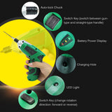 Electric Drill  3.6V Cordless Electric Drill Driver Kit электроинструмент Rechargeable Drilling Walls Bricks Wood Metal for DIY