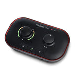 Focusrite Vocaster One USB external sound card with enough gain for the most popular broadcast mics no booster needed