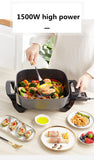 Electric hot pot multi functional electric cooker electric cooker household Korean electric frying pan large capacity electric