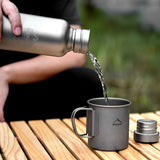 WIDESEA Full Titanium Camping Water Bottle Sport Bottle Camping Sports Water Bottle For Camping Cycling Outdoor Sports