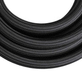 5M AN6 Black Nylon Braided  Hose Fuel Pipe Oil Cooler System Adapter Kit 6AN 0/45/90/180Degree Hose End Fitting