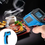 Laser Temperature Digital Infrared Thermometer Meter Non-contact Pyrometer Imager Hygrometer IR Termometro Color LCD Light Alarm