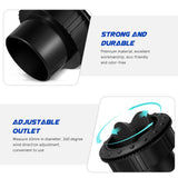 Garneck 2Pcs Car Dashboard Air Vent Exhaust Grille Round Ventilation Outlet for A1176 RV ATV (Black)