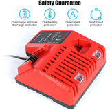 Battery Charger For M18 M14 M12 12-18V Li-Ion Battery 48-11-1815 48-11-1820 48-11-1840 48-11-1850 48-11-1828 US Plug