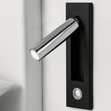 ZEROUNO Luces Room Led Lamp Headboard Wall Light Sconce bedside Reading Light recessed Push Switch Wall Lamps hotel bed side