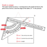 Goniometer Measuring Tool Positioning Angle Ruler Aluminum Alloy Layout Gauge With Base Magnet Fixed Adjustable Triangle Plate
