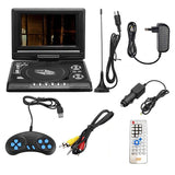 7.8 Inch TV Home Car DVD Player Portable HD VCD CD MP3 HD DVD Player USB SD Cards RCA Portable Cable Game 16:9 Rotate LCD Screen
