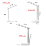 Portable LED Table Lamp Rechargeable Dimmable Touch Book  Light Foldable USB Bedroom Student Reading Night Lamps Eyes Protection
