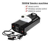 3000W fog machine wire Control remote with DMX512 Control stage smoke machine stage effect equipment for DJ bar