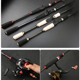 Telescopic Fishing Rod 1.8m 2.1m 2.4m 2.7m 3.0m 3.3m 3.6m Solid Tip telescopic Spinning Rod Carbon Fishing pole Lure Rod Travel