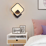 Hot selling led wall lamp indoor black and white wall lamp simple art mural indoor home decoration modern bedside wall lamp
