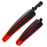 2 pieces Of Bicycle Mudguards Mud-proof Mountain Bike Tires Front And Rear Mudguards Colored Plastic Fender Wings Bicycle Parts