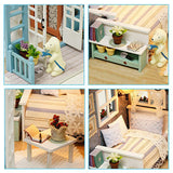 CUTEBEE Doll House Miniature DIY Dollhouse With Furnitures Wooden House Casa Toys For Children Birthday Gift Z007