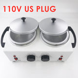 Double Depilatory Wax Heater Melting Machine Paraffine Warmer SPA Epilator Hair Removal Tool