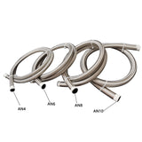 1Meter AN4/AN6/AN8/AN10 304 Stainless Steel  Double Braided Brake Gas Oil Fuel Line Hose Automobiles tube pipe Cooling System