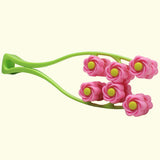 Easy Use Portable Flower Shape Elastic Facial Massager Roller Anti Wrinkle Face-Lift Slimming Face Beauty Tool