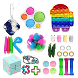 Fidget Toy Set Of Decompression Sensory Toys Marble Relief Gift For Adults Children Sensory Antistress Relief Figet Toys Box