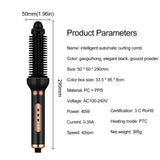 2 In 1 Hair Dryer Brush Automatic Rotating Roller Professional Hot Air Styler Rotating Brush Styler Comb Curling Iron