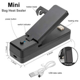 Z30 Plastic Bag Sealer For Food Saver Storage Snack Fresh Handheld Portable Resealer