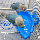 Bird Bath Tub Bowl Basin Parrot Cage Hanging Bathtub Box Bird Feeder Birdbath Parrot Bath Swimsuit Supplies