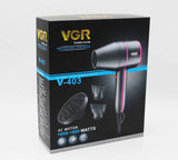 Salon/home Professional hair dryer blow hot cold air speed adjust with two Nozzles Hair Styling Tool 220-240v Voltage EU plug