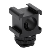 Hot Shoe Mount Adapter Camera Tri-Hot Shoe Mount Adapters For Microphone LED Video Light Monitor Camera Accessories