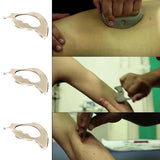 Tissue Relieving Gua Sha Tool Muscles Massager Body Scraping Stainless Physical Therapy Tool Tissue Relaxation Steel Soft S1U3