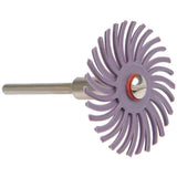 50Pcs 1 Inch Radial Bristle Disc Kit Abrasive Brush 3mm Shank Detail Polishing Wheel for Rotary Tool Accessories