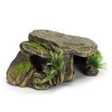 Turtle Reptile Habitat Hiding Caves Aquarium Fish Tank Amphibious Vivid Safe Shelters Basking Stone Aquarium Decor Ornaments