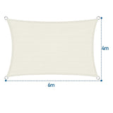 Sun Shade Sail With Mounting Ropes Sun Protection Water Resistant Shade Dispenser UV Protection For Garden Balcony