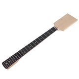 Electric Guitar Neck Paddle Head Rosewood on Maple 22 Frets Dot Inlay Unfinished Diy Parts