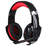 3.5mm Gaming Headphone Stereo Game Headset Noise Cancellation Earphone with Mic LED Light Volume Control for PS4 Laptop Tablet