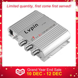 Lepy LP-838 Power Car Amplifier Hi-Fi 2.1 MP3 Radio Audio Stereo Bass Speaker Booster Player for Motorbike Home No Power Plug