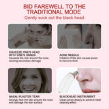 Electric Blackhead Remover Vacuum Face Ance Pore Cleaner Ultrasonic Skin Scrubber Pimple Black Head Suction Facial Washing Tools